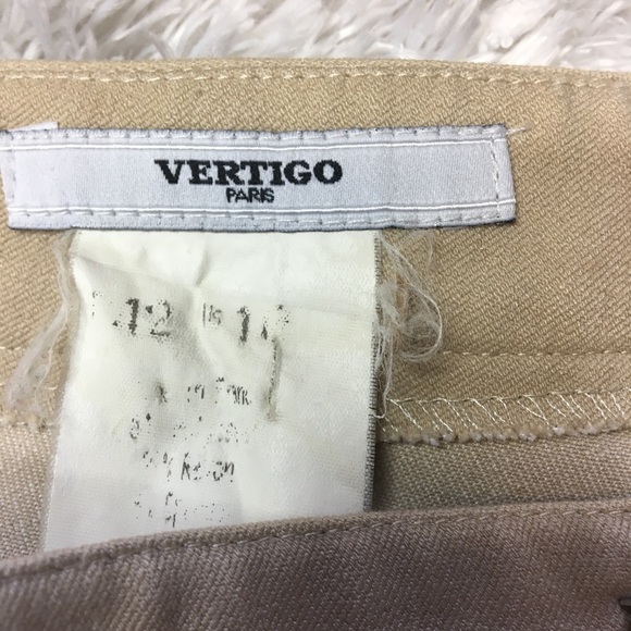 Vertigo Paris Tan Dress Pants Slacks Trousers 369 - Picture 5 of 7
